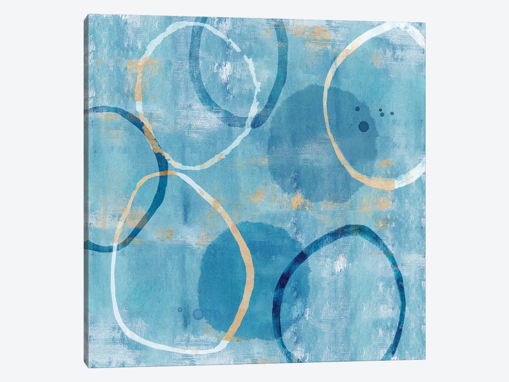 Floating Blue I by Flora Kouta 1-piece Canvas Artwork