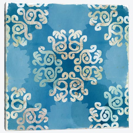 Royal Blue Tile I Canvas Print #FLK129} by Flora Kouta Canvas Print
