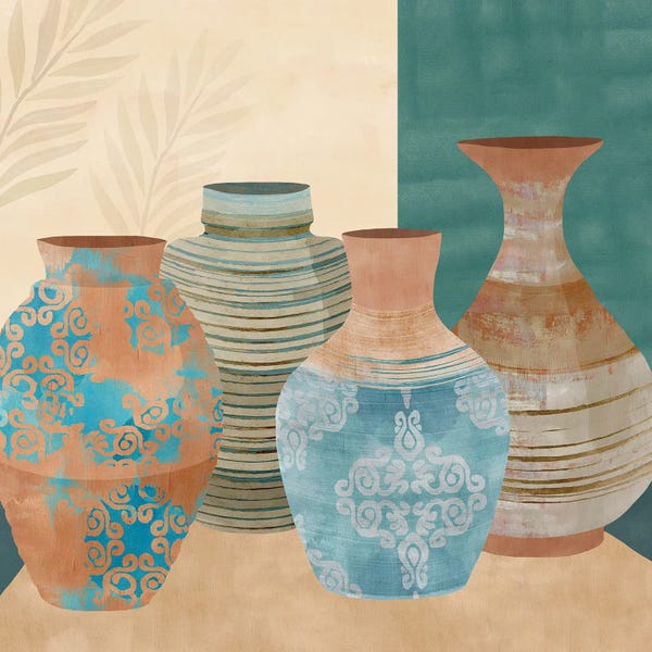 Moroccan: Earthenware Pots II by Flora Kouta