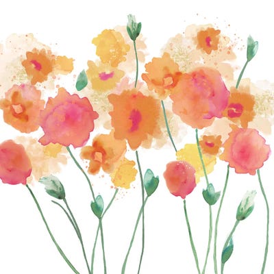 Flower Melody I by Flora Kouta framed wall art