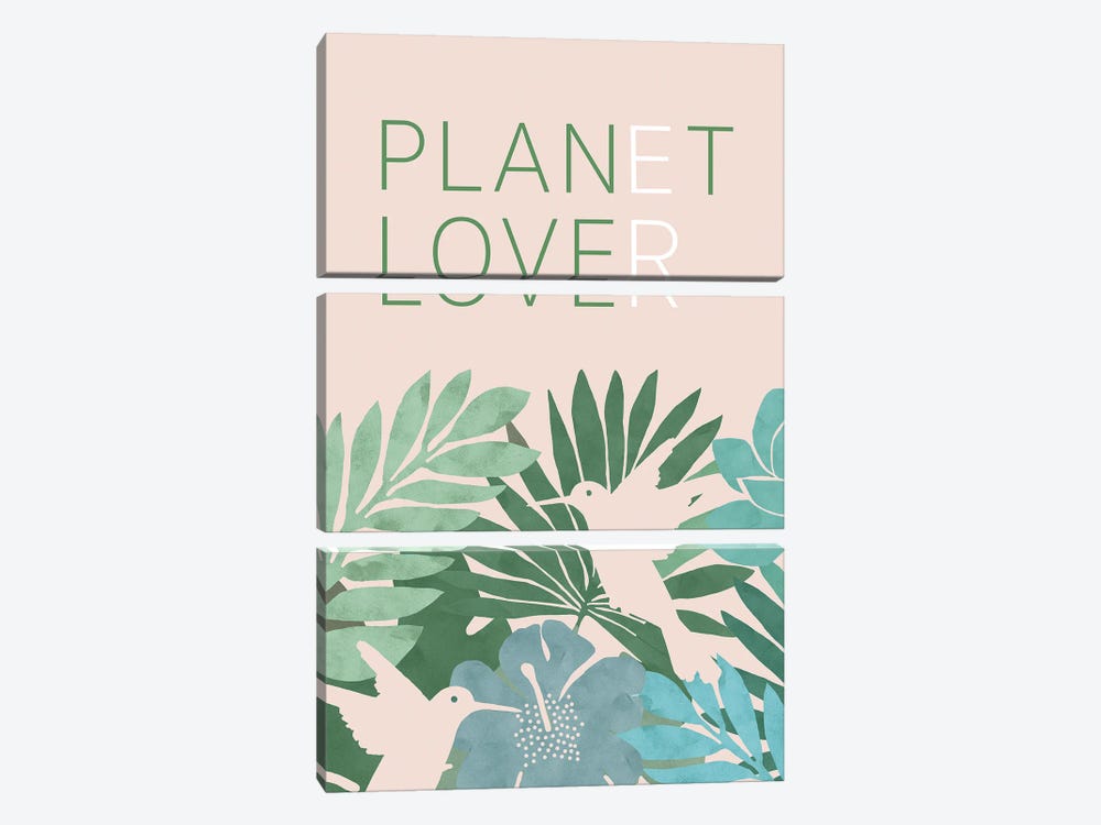 Love Our Planet I by Flora Kouta 3-piece Art Print
