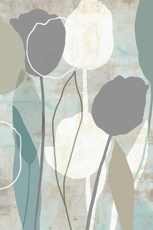 Sea Mist Floral II by Flora Kouta wall art
