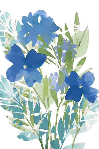 Flora Kouta: Blue Poppies I by Flora Kouta