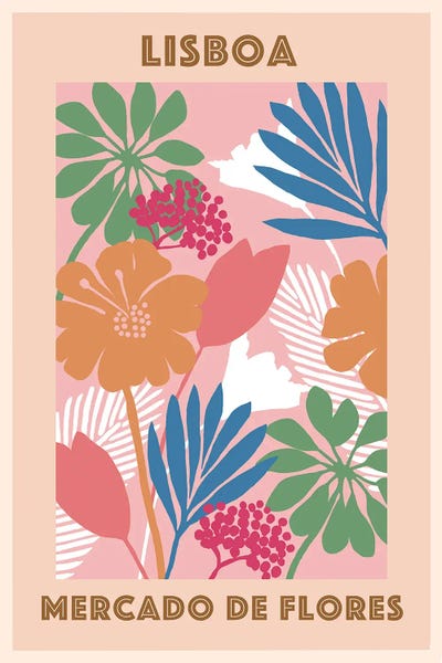 Flower Market I by Flora Kouta framed wall art