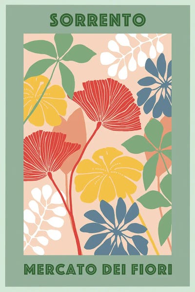 Flower Market II by Flora Kouta framed wall art