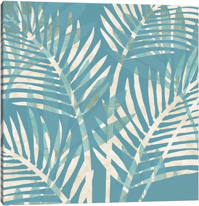 Tropical Azul I Canvas Art Print - Flora Kouta