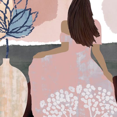 Sweet Jasmine III by Flora Kouta multi panel art