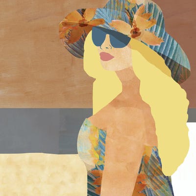 Las Salinas III by Flora Kouta multi panel art