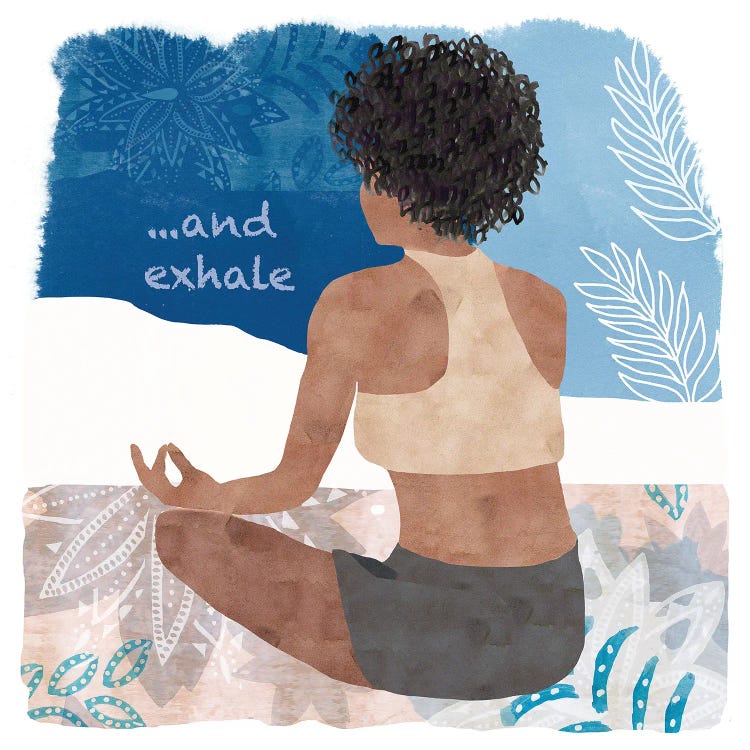 Yoga Time II by Flora Kouta wall art
