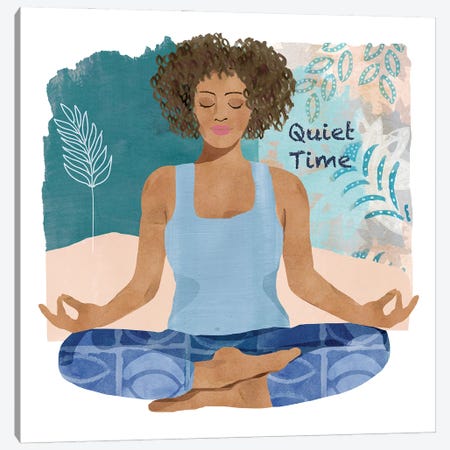 Yoga Time III Canvas Print #FLK41} by Flora Kouta Canvas Artwork