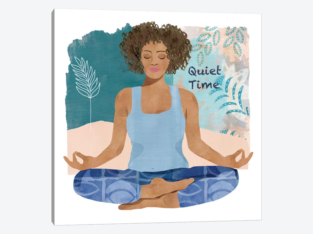 Yoga Time III by Flora Kouta 1-piece Canvas Print