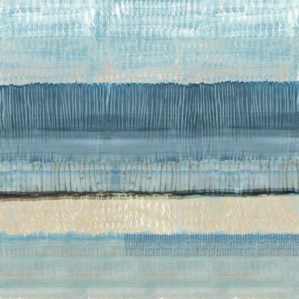 Abstract Bathroom: Dreams in Blue I by Flora Kouta