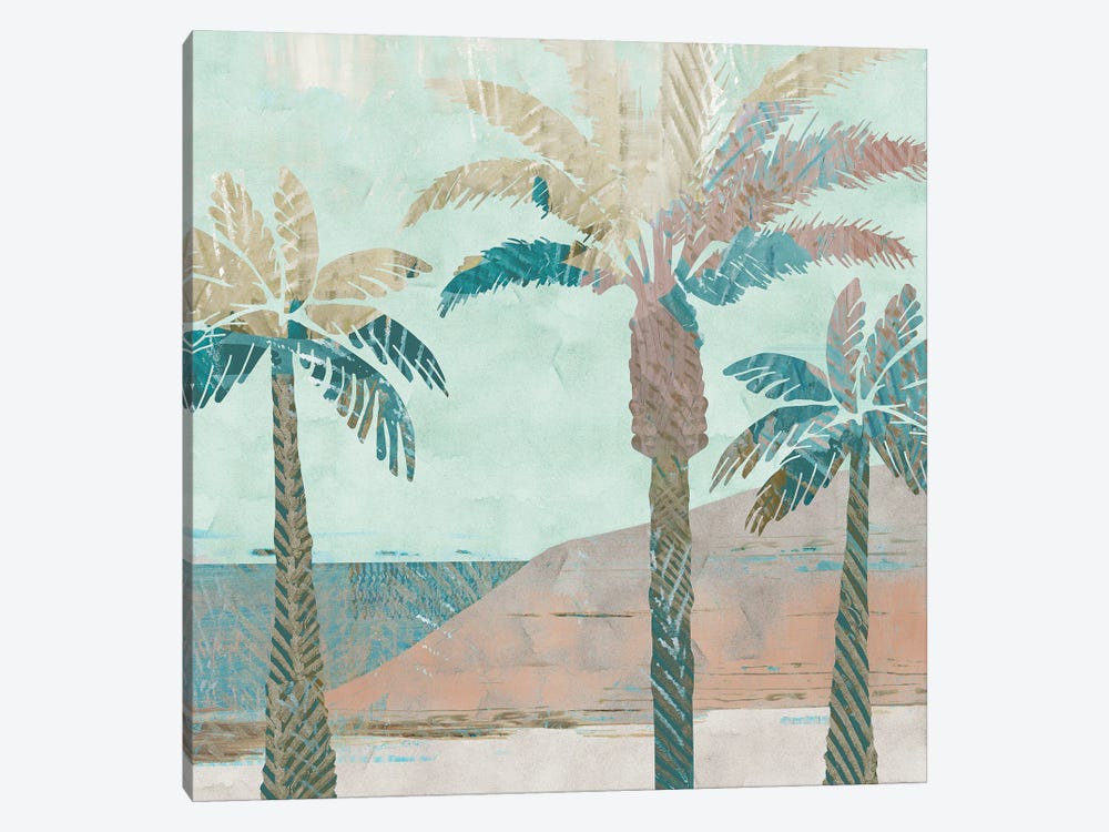 Retro Palms III by Flora Kouta 1-piece Canvas Print