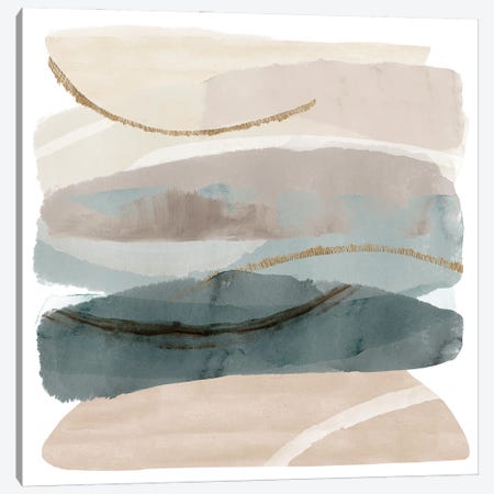 Seasalter Cliffs I Canvas Print #FLK90} by Flora Kouta Canvas Art Print