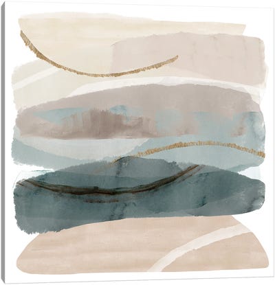 Seasalter Cliffs I Canvas Art Print - Flora Kouta