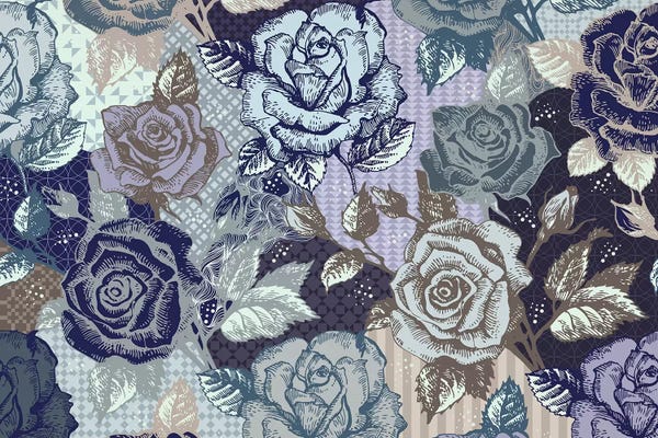 Floral & Botanical Patterns: Roses & Patterns by 5by5collective