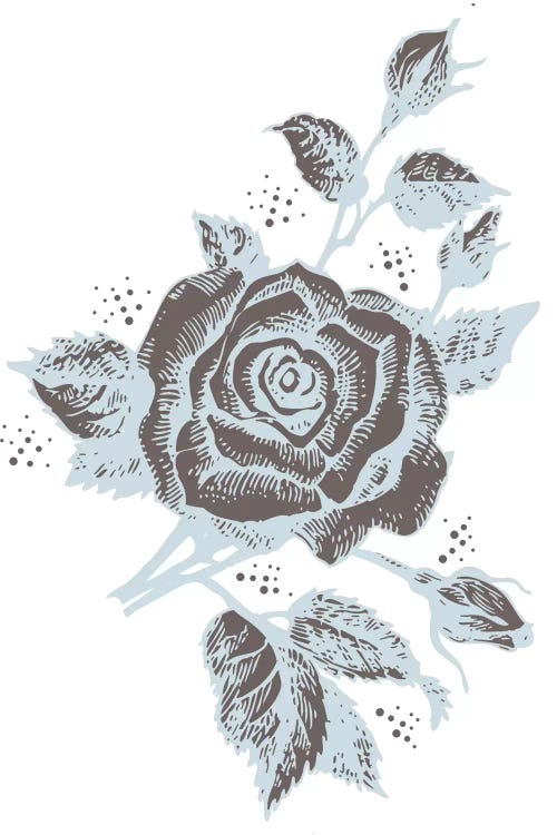 Rose (Brown&Gray) by 5by5collective wall art