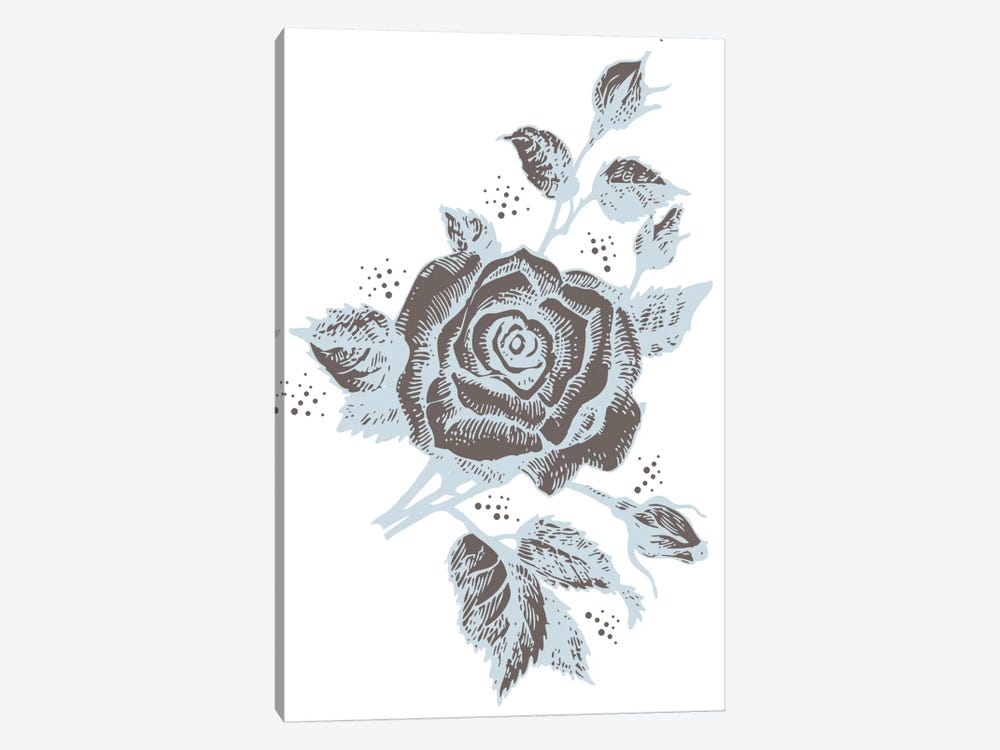 Rose (Brown&Gray) by 5by5collective 1-piece Art Print