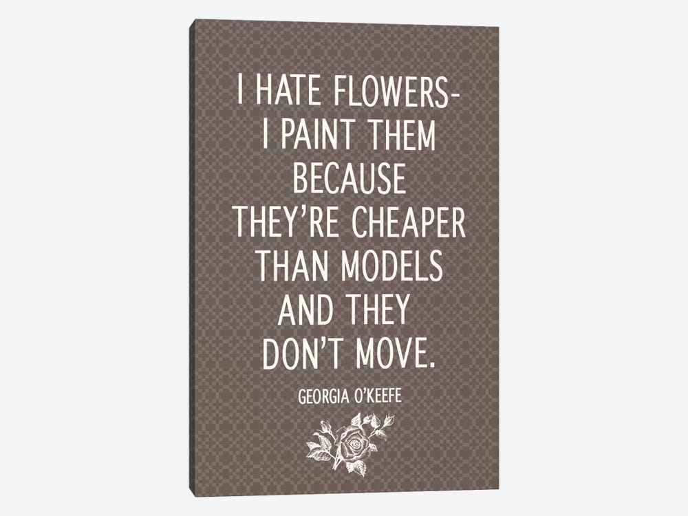 I Hate Flowers by 5by5collective 1-piece Art Print