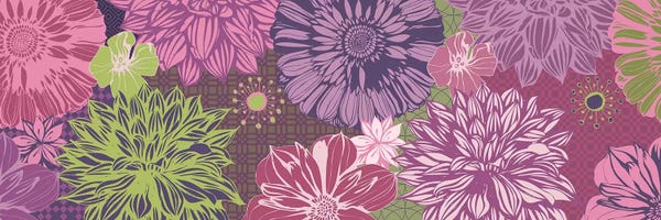 Floral & Botanical Patterns: Flowers & Patterns (Green&Pink) by 5by5collective