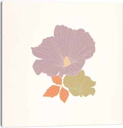 Flower (Multi-Color) Canvas Art Print - Floral Pattern Collection