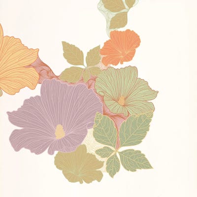 Flowers & Leaves (Multi-Color) by 5by5collective art print