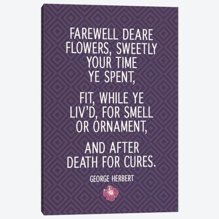 Farewell Flowers Canvas Print #FLPN112} by 5by5collective Canvas Art Print