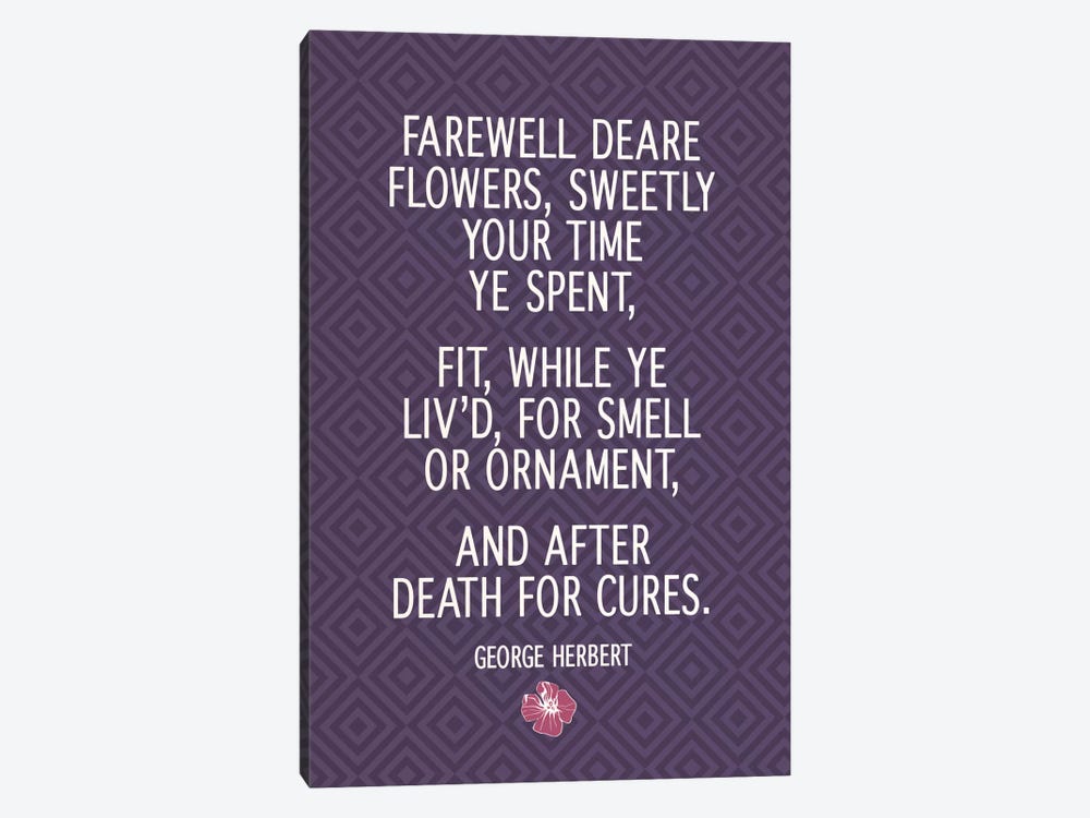 Farewell Flowers by 5by5collective 1-piece Canvas Wall Art