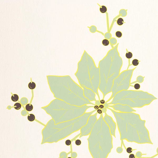 Poinsettias: Flower & Berries by 5by5collective