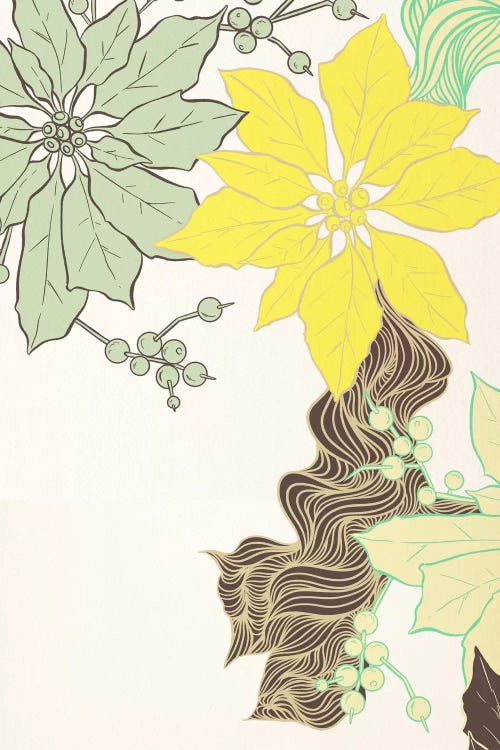 Floral Pattern (Green&Yellow)