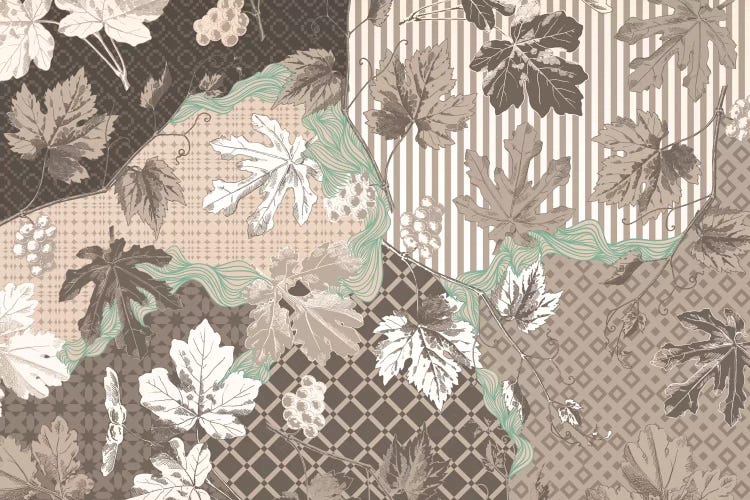 Leaves&Berries on Patterns by 5by5collective wall art