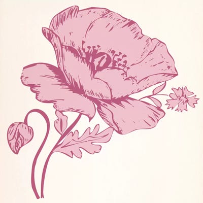 Pink Flower by 5by5collective canvas print