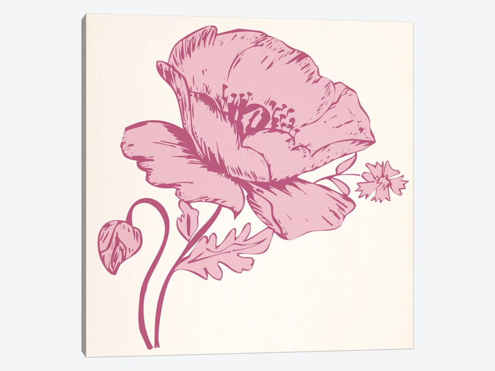 Pink Flower by 5by5collective 1-piece Canvas Art