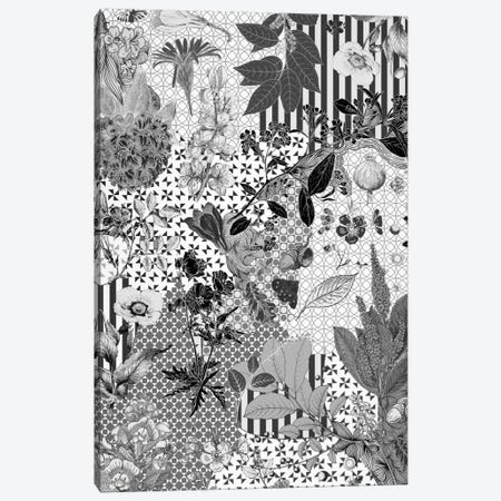 Flower Pattern (Black&White) Canvas Print #FLPN13} by 5by5collective Canvas Print