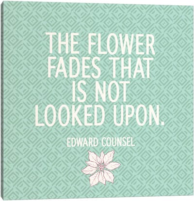 Look At Flowers Canvas Art Print - Floral Pattern Collection