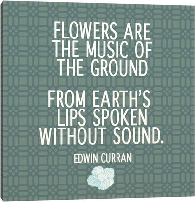 The Music of the Ground Canvas Art Print - Floral Pattern Collection