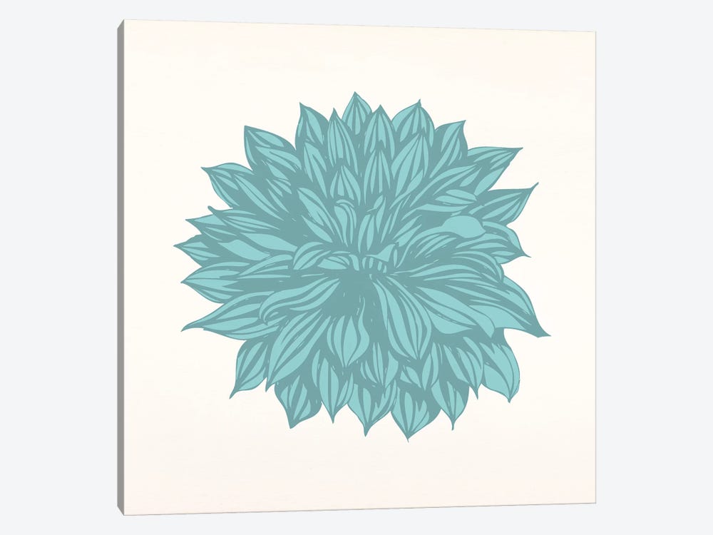 Flower (Blue) by 5by5collective 1-piece Canvas Print