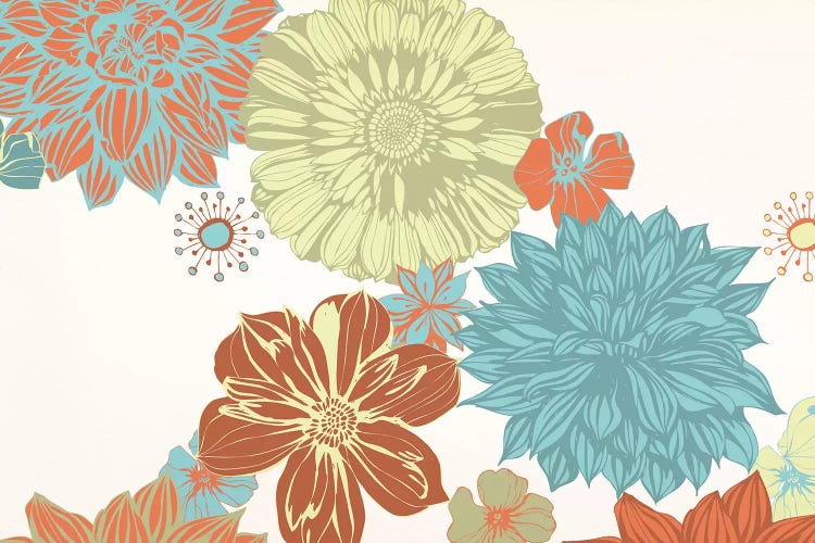 Flowers (Tri-Color) by 5by5collective wall art