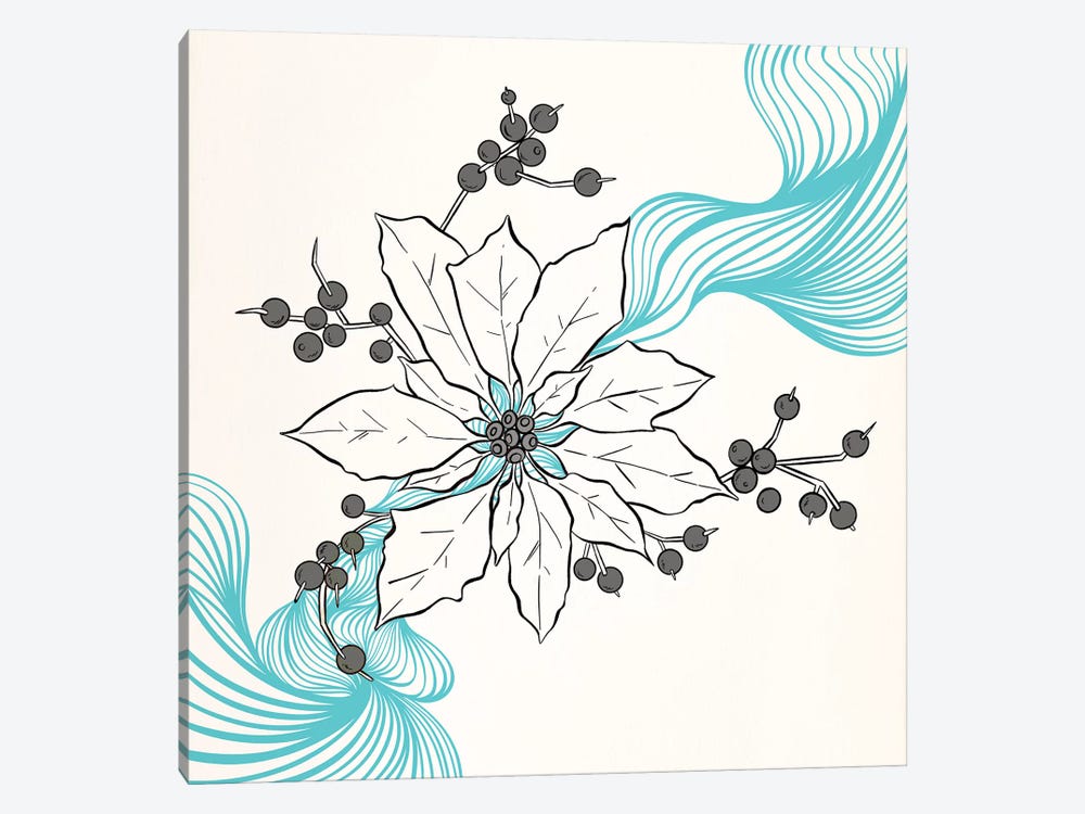 Tri-Colored Flower by 5by5collective 1-piece Canvas Art