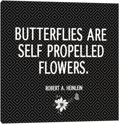 Butterflies are Flowers Canvas Art Print - Inspirational Art