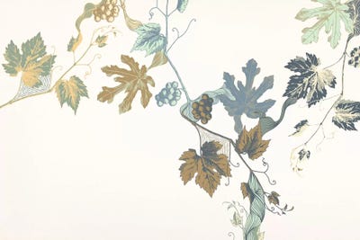 Rowan & Leaves by 5by5collective canvas print