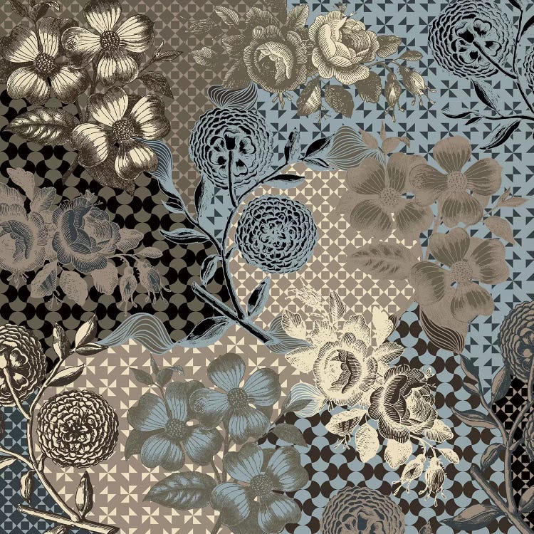 Flower Pattern (Brown&Blue)
