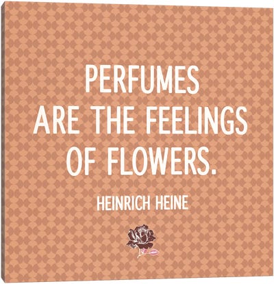 Feelings of Flowers Canvas Art Print - Perfume Bottle Art