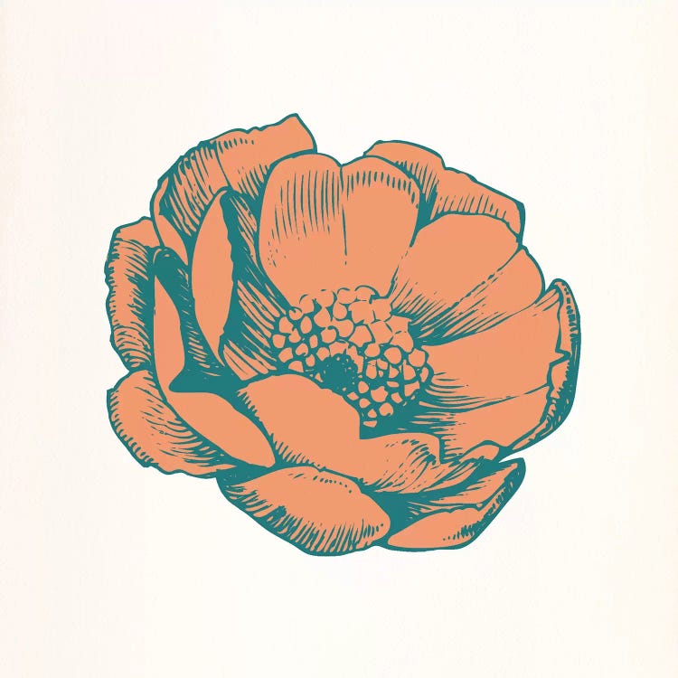 Flower (Red) by 5by5collective wall art