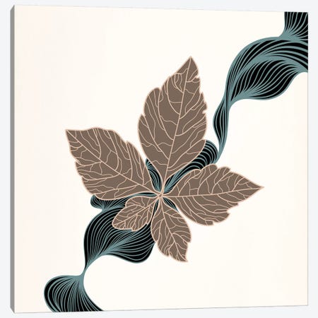 Brown Leaf Canvas Print #FLPN58} by 5by5collective Canvas Print