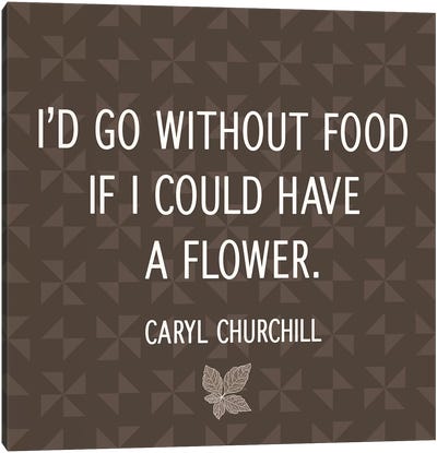 Flower for Food Canvas Art Print - Floral Pattern Collection