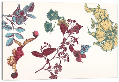 Floral Composition I Canvas Art Print - Floral Pattern Collection