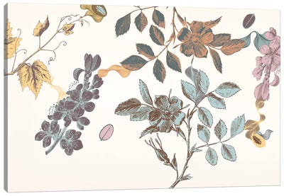 Sprigs&Flowers (Multi-Color) Canvas Art Print - Magnolia Art