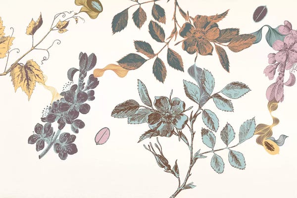 Magnolias: Sprigs&Flowers (Multi-Color) by 5by5collective