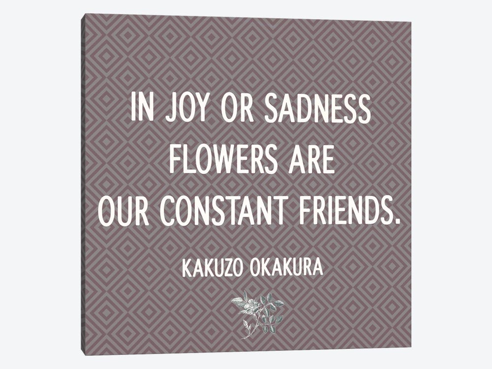 Flowers Are Our Friends 1-piece Canvas Art